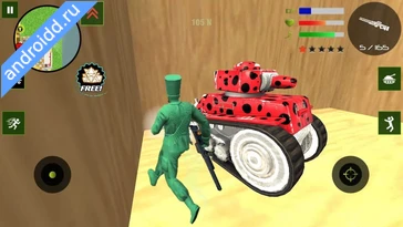 Видео  Army Toys Town Геймплей