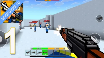 Видео  Cops N Robbers:Pixel Craft Gun Геймплей