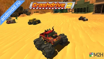 Видео  Crash Drive 2: 3D racing cars Графика