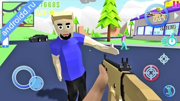 Видео  Dude Theft Wars Shooting Games Геймплей