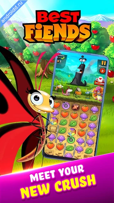 Картинка Best Fiends Match 3 Games Уровни