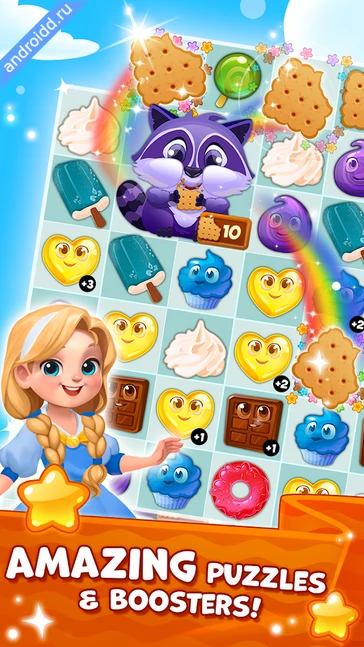 Картинка Candy Valley Match 3 Puzzle Новые эмоции