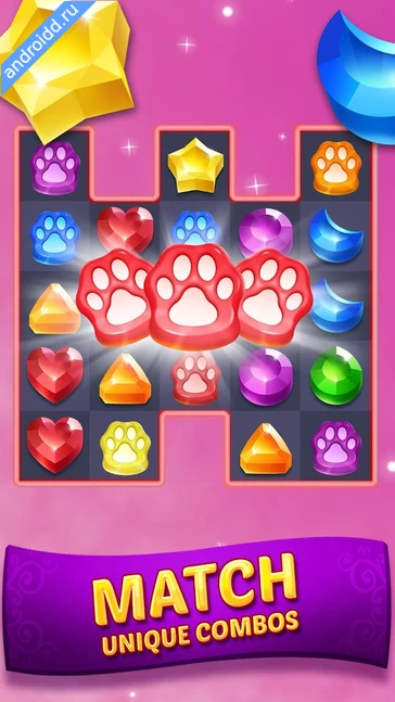 Картинка Genies Gems Match 3 Game Уровни