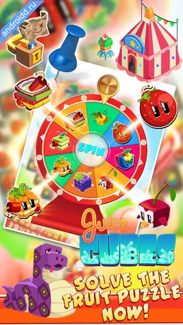 Картинка Juice cube Match 3 Fruit Game Новые эмоции