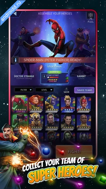 Картинка MARVEL Puzzle Quest Hero RPG Возможности