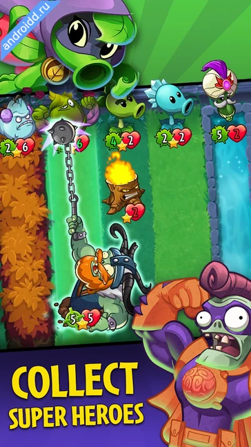 Картинка Plants vs Zombies Heroes Уровни