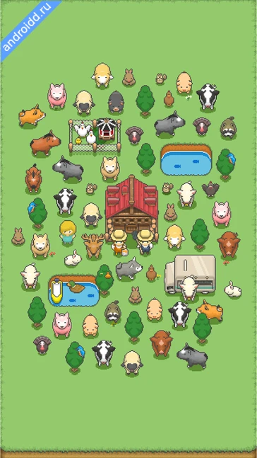 Картинка Tiny Pixel Farm Simple Game Уровни