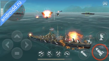 Картинка WARSHIP BATTLE:3D World War II Уровни