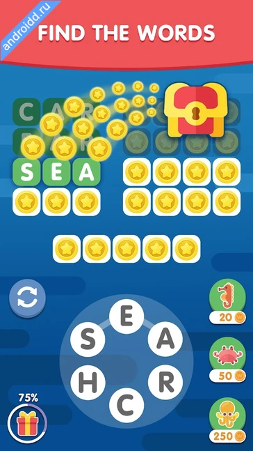 Картинка Word Search Sea Word Puzzle Уровни