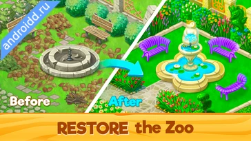 Картинка Zoo Rescue Match 3 Animals Уровни