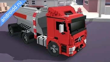 Видео  Blocky Truck Urban Transport Графика