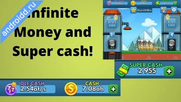 Видео  Idle Miner Tycoon: Gold & Cash Графика