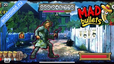 Видео  Mad Bullets Western Arcade Геймплей