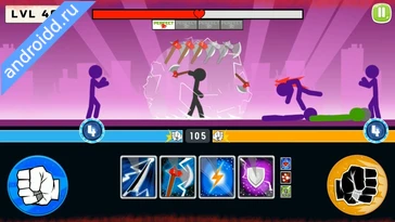 Видео  Stickman Fighter Mega Brawl Геймплей