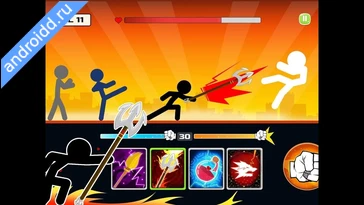 Видео  Stickman Fighter Mega Brawl Анимация