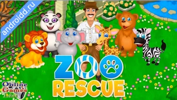 Видео  Zoo Rescue Match 3 Animals Геймплей